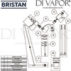 Bristan Lever Basin Mixer Waste 4 Litre Flow Limit Spares